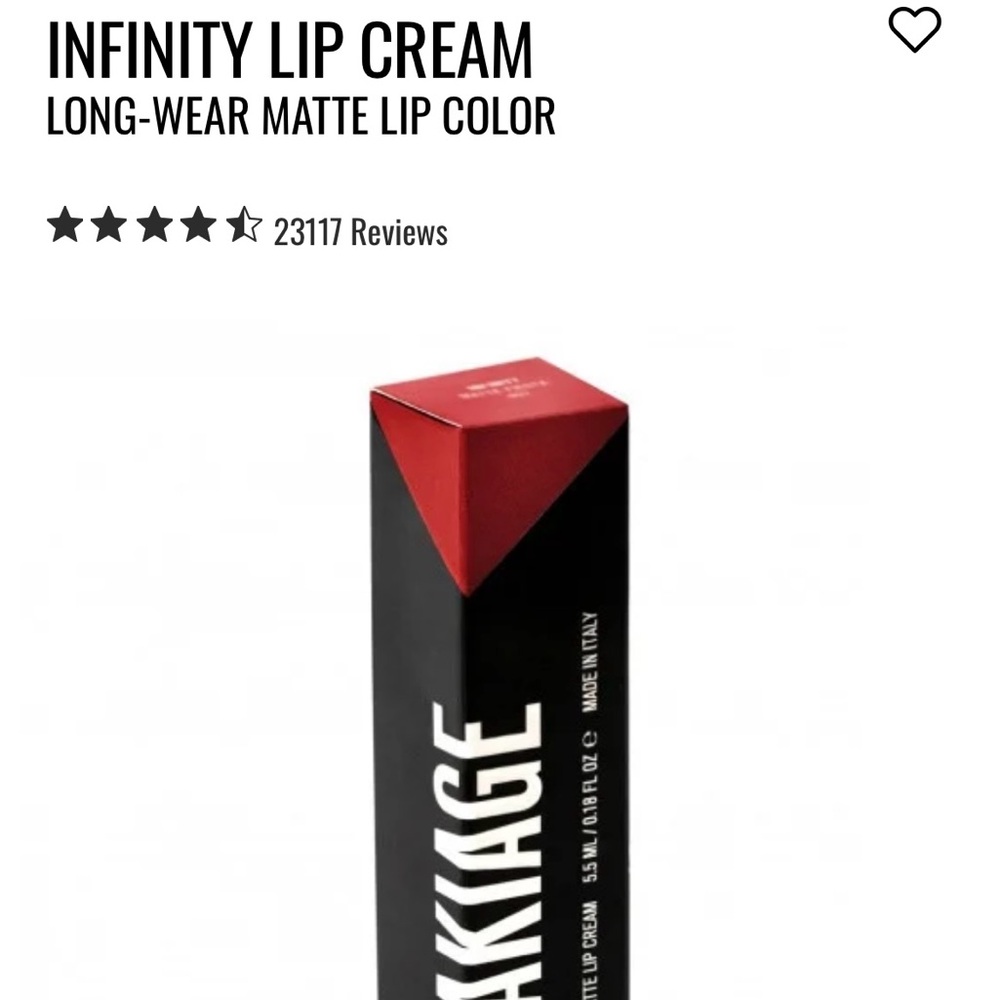 IL MAKIAGE Infinity Lip Cream - Bold Red (NEW)
